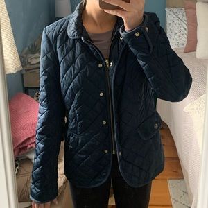 Lands’ End quilted peacoat